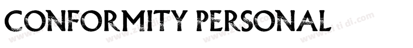 CONFORMITY PERSONAL字体转换